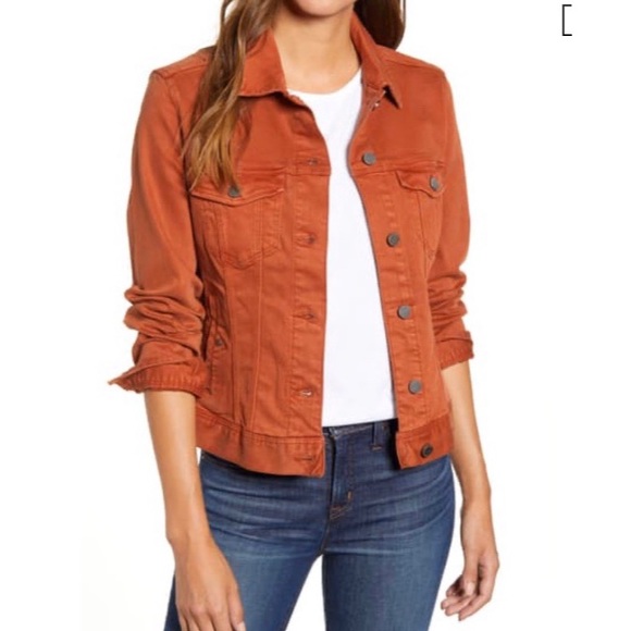 Liverpool Denim Jacket In Tamarind 